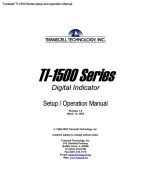TI-1500 Series setup and operation
